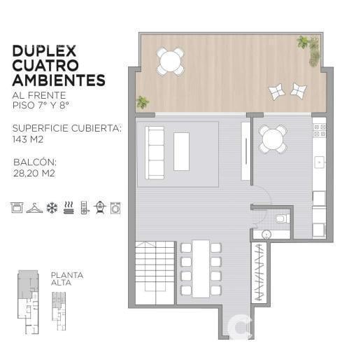 Venta - Duplex 4 Ambientes con Balcón Terraza - Pozo - Piso Alto - Amenities - Villa Crespo