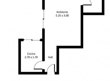 Departamento de 1 ambiente, Palermo · Monoambiente Amplio Amplia Cocina y Baño Completo - Fitz Roy 2400 a Pasos de Santa Fe y del Subte