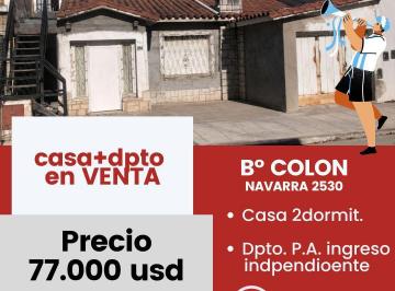 Foto · Vendo Casa Dpto. Barrio Colon