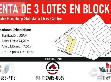 Terreno · 4600m² · Venta Terreno - 3 Lotes en Bloque - Usam - en Villa Devoto