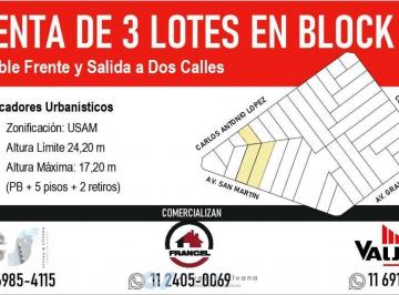 Terreno · 4600m² · Venta Terreno - 3 Lotes en Bloque - Usam - en Villa Devoto