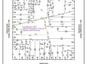 Bodega-Galpón · 1140m² · Venta Galpon/cochera Para 40 Autos 1140 m²