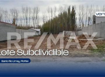 Terreno · 360m² · Venta Lote Subdividible, Barrio Rio Limay Plottier