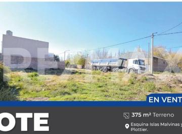 Terreno · 375m² · Lote 375 m² en Esquina B° Tagliaferri - Plottier