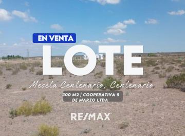 Terreno · 300m² · Venta Lote Meseta de Centenario