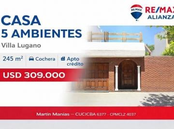 Casa · 245m² · 5 Ambientes · 1 Cochera · Casa en Venta 5 Ambientes Villa Lugano