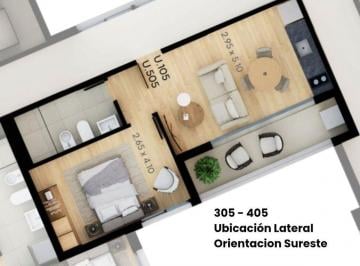 Departamento · 38m² · 2 Ambientes · Venta Apto 1 Dormitorio y Balcón, La Blanqueada