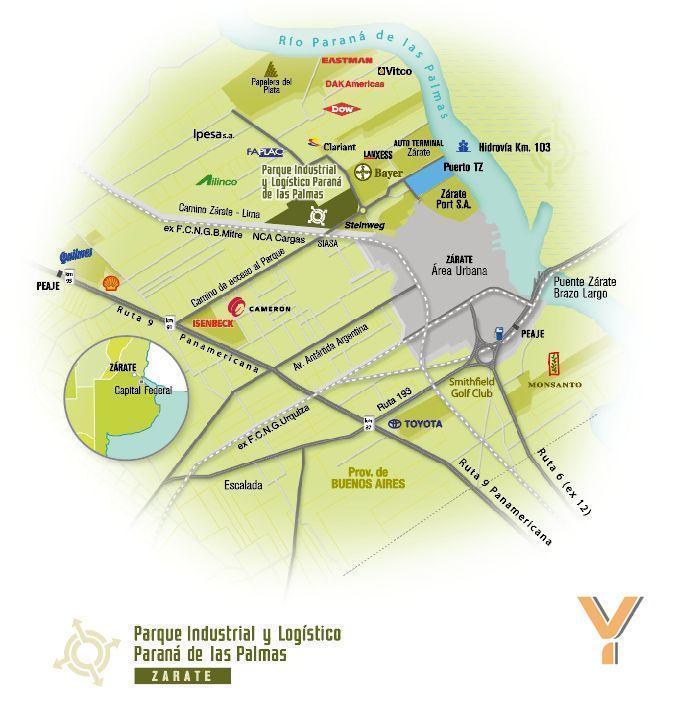 Parque Industrial y Logístico Paraná de las Palmas, Zárate, Zárate