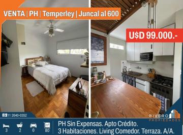 PH de 3 ambientes, Lomas de Zamora · Venta PH Temperley 2 Habitaciones y Escritorio - Sin Expensa