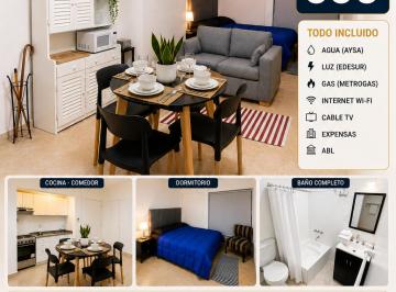 Departamento de 1 ambiente, Monserrat · Monoambiente Amoblado en Alquiler – Monserrat