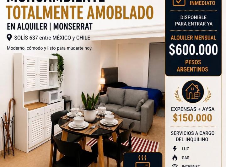 Departamento · 28m² · 1 Ambiente