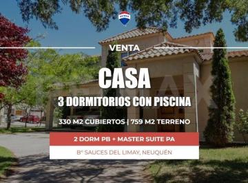 Casa · 330m² · 6 Ambientes · Venta Casa 3 Dorm | Piscina | Sauces del Limay