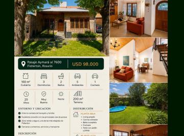 Casa de 5 ambientes, Rosario · Oportunidad, Fisherton, Casa con Pileta.
