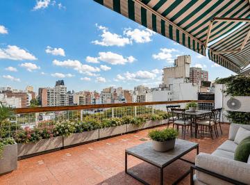 Departamento · 174m² · 5 Ambientes · 1 Cochera · Dúplex de 3 Dorm. y Estudio, con Magnífica Vista y Balcón Aterrazado! Cochera y Baulera