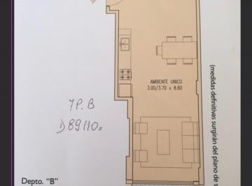 Departamento de 1 ambiente, Belgrano · Monoambiente Amplio y Luminoso