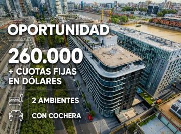 Departamento · 52m² · 2 Ambientes · 1 Cochera · Venta Depto 2 Amb Lumiere Puerto Madero Cochera