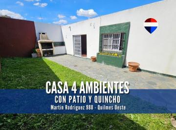 Casa · 138m² · 4 Ambientes · 1 Cochera · Venta Casa 4 Ambientes en Quilmes Oeste