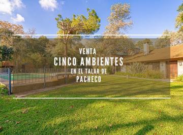 Casa · 142m² · 5 Ambientes · 6 Cocheras · Casa 5 Ambientes en Talar de Pacheco Enorme Parque