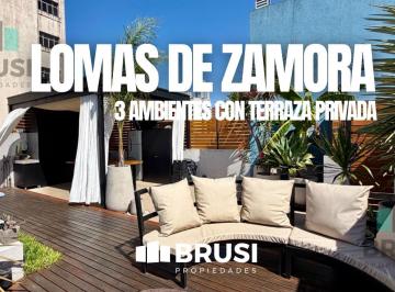 Departamento · 62m² · 3 Ambientes · Departamento en Venta - 3 Ambientes con Terraza Privada - Lomas de Zamora