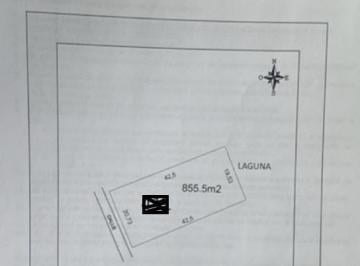 Terreno · 855m² · Venta Lote a La Laguna 800 m² Orientación E Barrio El Naudir Escobar