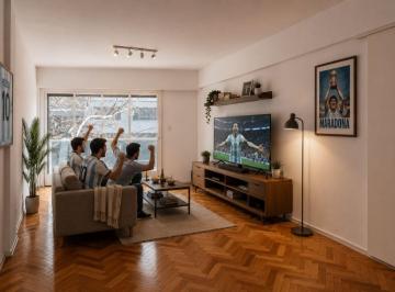 Departamento de 4 ambientes, Parque Centenario · Semipiso 4 Ambientes a Nuevo! Al Frente con Balcón Corrido, Apto Crédito. Parque Centenario