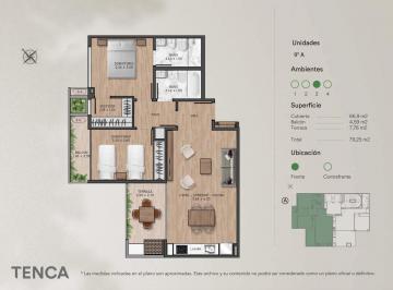 Departamento · 41m² · 2 Ambientes · 2 Amb en Construcción en Palermo Hollywood - Tenca