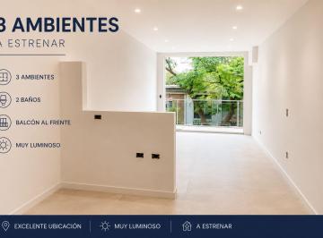 Departamento · 74m² · 3 Ambientes · Venta 3 Ambientes Nuñez a Estrenar Frent Luminoso
