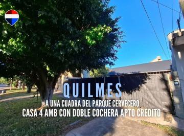 Casa · 99m² · 4 Ambientes · 2 Cocheras · Venta Casa 4 Amb C/cochera Quilmes Apto Credito
