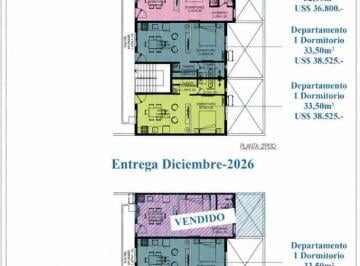 Departamento · 33m² · 2 Ambientes · Departamento en San Nicolas de Los Arroyos
