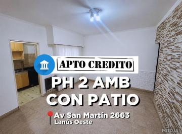 PH · 37m² · 2 Ambientes · Venta PH 2am Pb Fondo Lanus Oeste Apto Credito