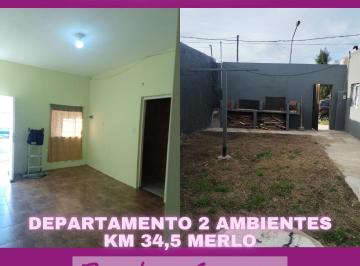 Departamento de 2 ambientes, Merlo · Departamento de 2 Ambientes Alquiler - Merlo