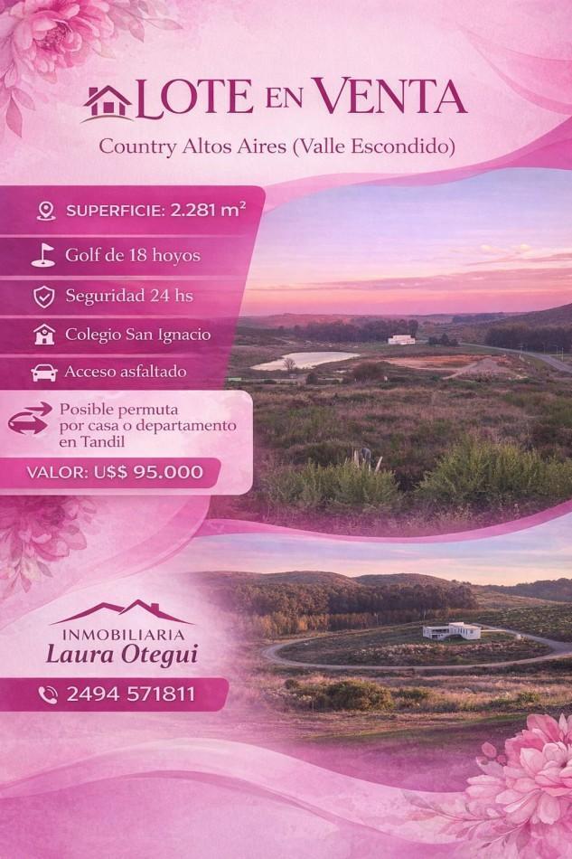 Lote en Venta – Country Altos Aires (Valle Escondido)