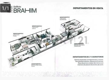 Departamento · 44m² · 3 Ambientes · Venta Departamnto Duplex en Pozo Dos Dorm. Bo General Paz