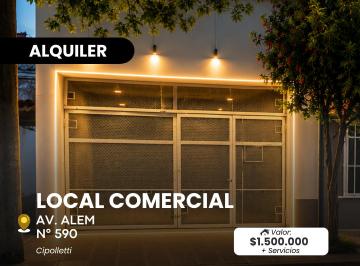 Local comercial de 1 ambiente, Cipolletti · Alquilo Local Comercial - Muy Buena Ubicación