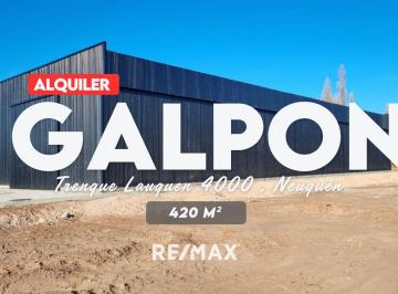 Bodega-Galpón · 450m² · Alquiler Galpon 420 m², Neuquen