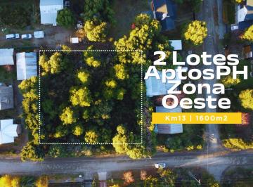Terreno · 1600m² · Venta Lotes 1600 m² Km13 Apto PH