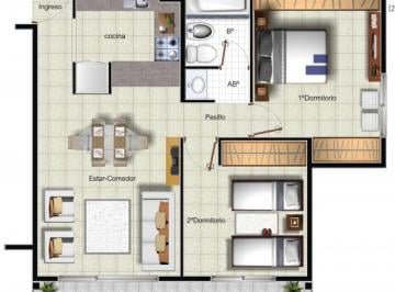 Departamento · 60m² · 3 Ambientes · Venta — Plan de Departamento en Pozo | 2 Dorm.