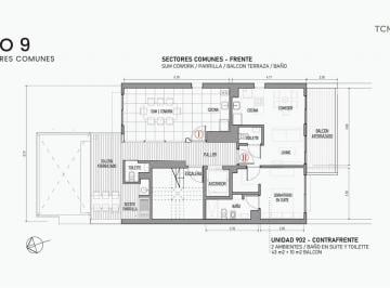 Departamento · 43m² · 2 Ambientes · Departamento en Venta en Almagro en Construcción