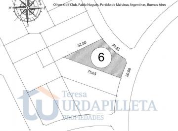 Terreno · 1833m² · Terreno en Olivos Golf Club