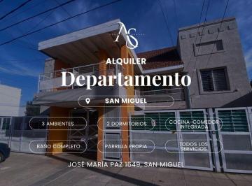 Departamento · 58m² · 3 Ambientes · Departamento en San Miguel