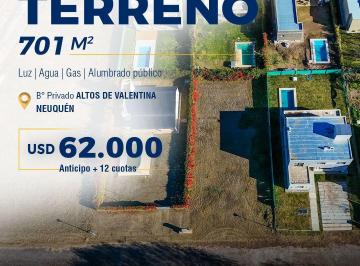 YPR-YPR-143_2 · Terreno 701 m² Barrio Privado Altos de Valentina Neuquén Capital