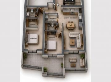 Departamento · 82m² · 3 Ambientes · Dep Terraza 3 Ambientes 4to Piso Frente Bariloche