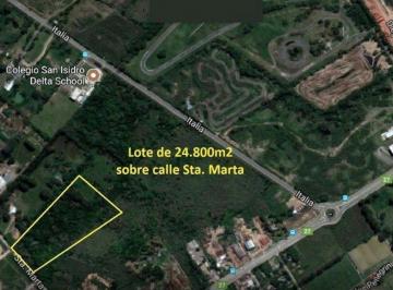 Terreno · 24850m² · Terreno en Venta en Nordelta Frente a Casuarinas, Benavidez, Tigre, G. B. a. Zona Norte