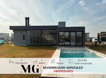Casa · 195m² · 4 Ambientes · 1 Cochera · Casa Venta y Alquiler - Echeverria del Lago