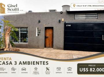 Casa de 3 ambientes, Berazategui · Venta Casa 3 Ambientes con Quincho - Berazategui
