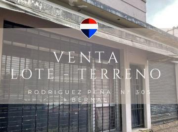 Terreno · 338m² · Venta Lote Terreno Bernal Centro Ideal Inversor