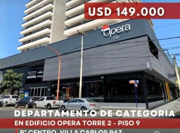 Departamento · 79m² · 4 Ambientes · Venta Departamento de Categoría 2 Dorm. Balcón Edificio Ópera Piso 9 Centro Villa Carlos Paz