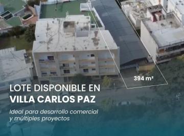 Terreno · 394m² · Villa Carlos Paz | Lote Urbano 394 m² en Área Central | Potencial Comercial y Turístico