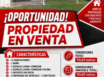 Casa de 2 ambientes, Barranqueras · Casa Propiedad - Oportunidad $78 Millones (Charlable)