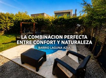 Casa · 119m² · 4 Ambientes · 1 Cochera · Casa 4 Ambientes Barrio Privado Laguna Azul